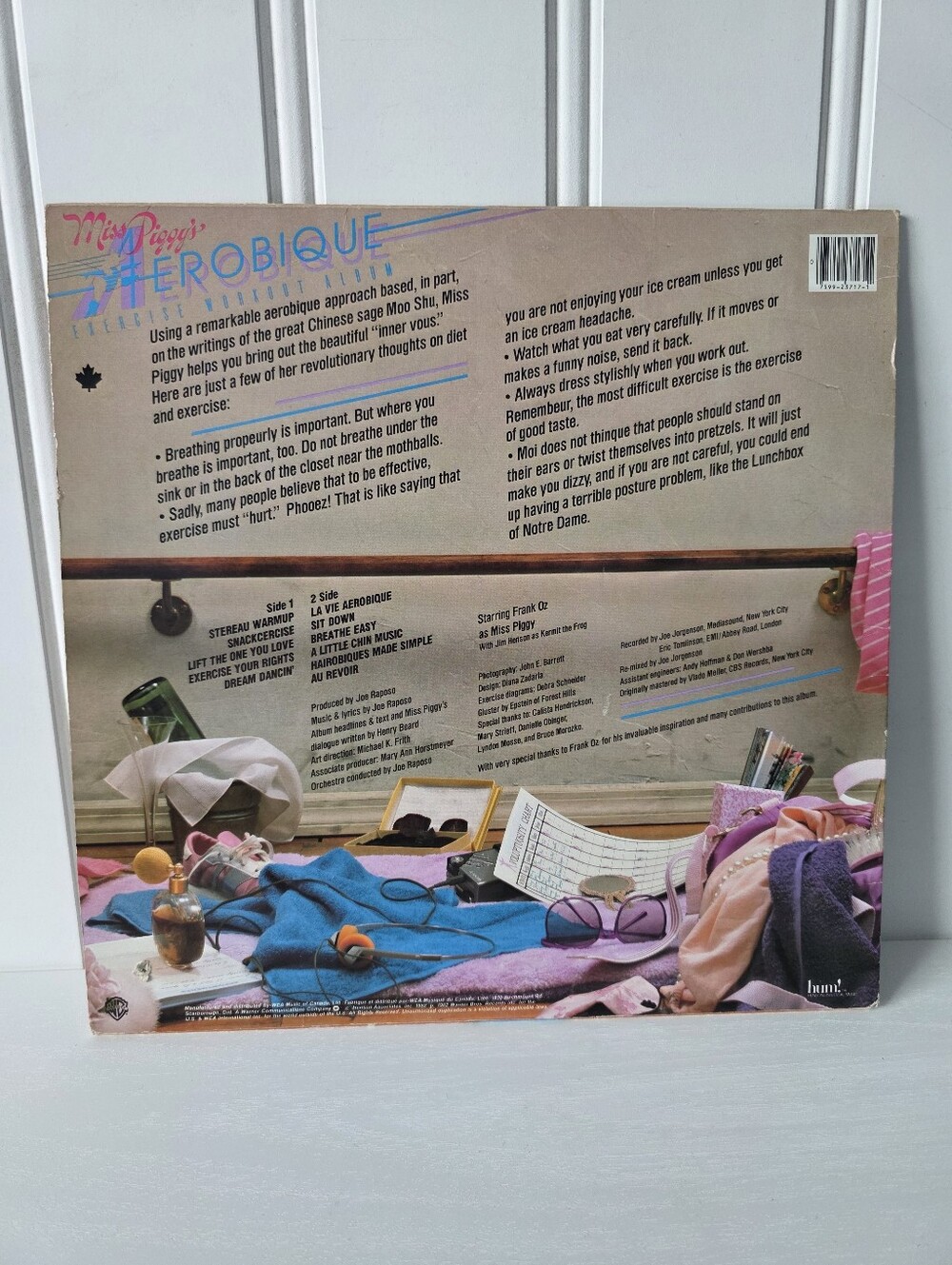 Vintage Miss Piggy's Aerobique Exercise Album Warner Bros 1982 Vinyl LP Record - Picture 4 of 15